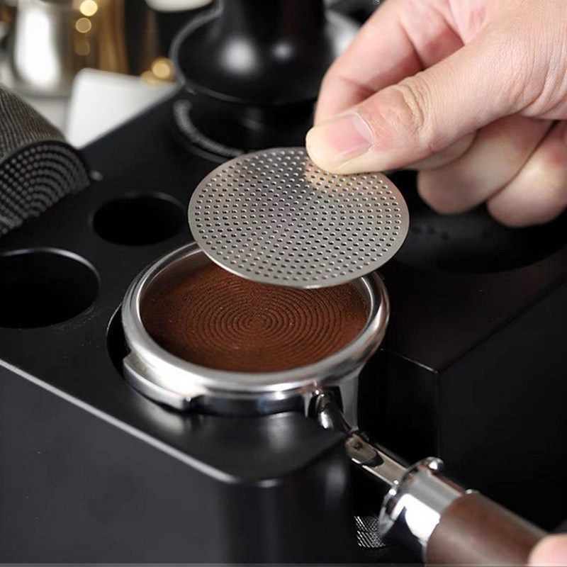 Barista-zugelassener 58mm Edelstahl Kaffeepäck-Bildschirm für moderne Teemühle