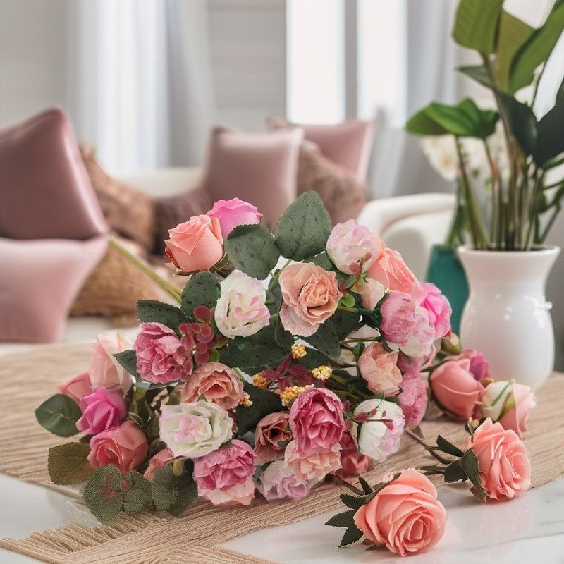 Umweltschonende Herbststräußel exquisite Diamantrosen für Hochzeiten Wohnkultur und mehr