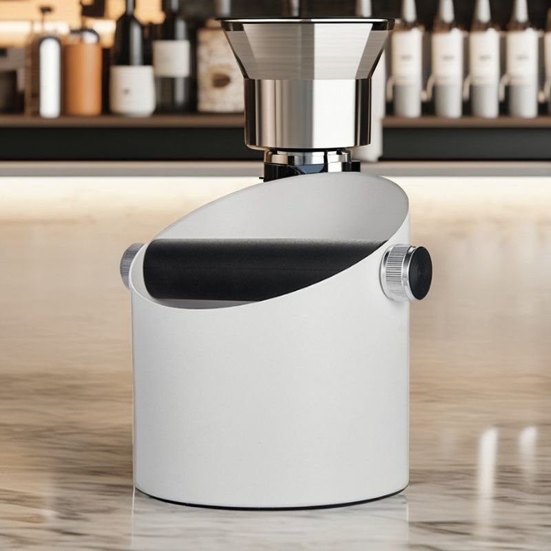 Abnehmbare Stange mit rutschfeste Basis aus Edelstahl Espresso Knock Box für eine einfache Reinigung