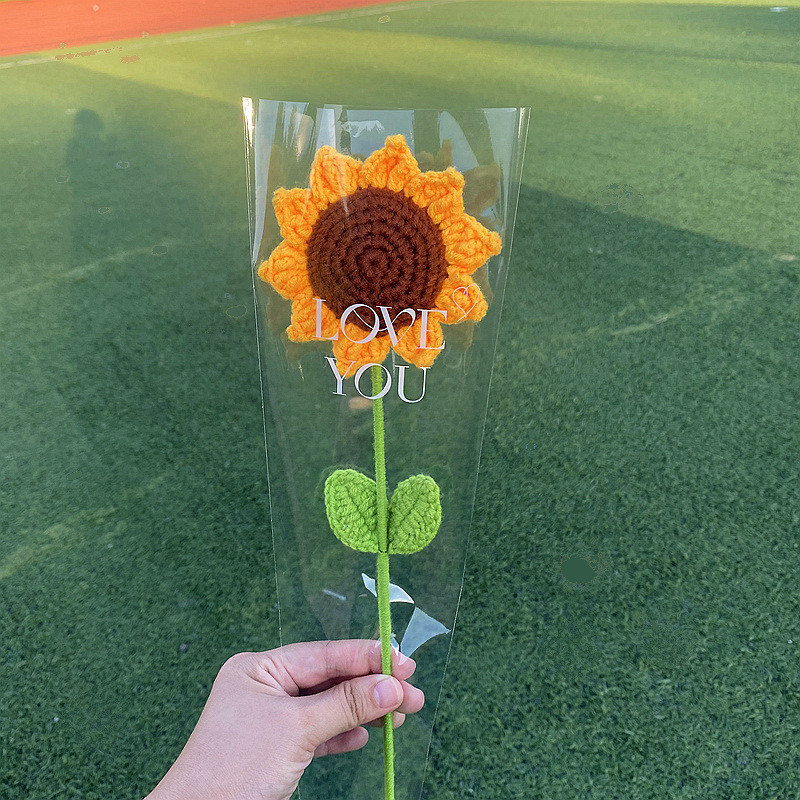 Abschlussfeier und Valentinstag gemacht besonders mit handgefertigten Sonnenblumen Daisy Taschen