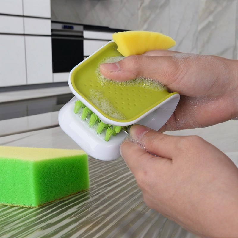 Weißer multifunktionale Küchenbeutelreiniger mit umweltfreundlicher Blade Scrub Brush