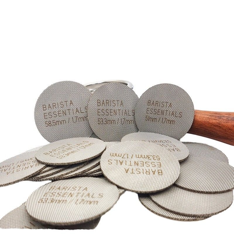 Edelstahl-Bodenlose Puck-Bildschirm 1,7 mm Kaffeefilterdichtung für Kaffeemühle