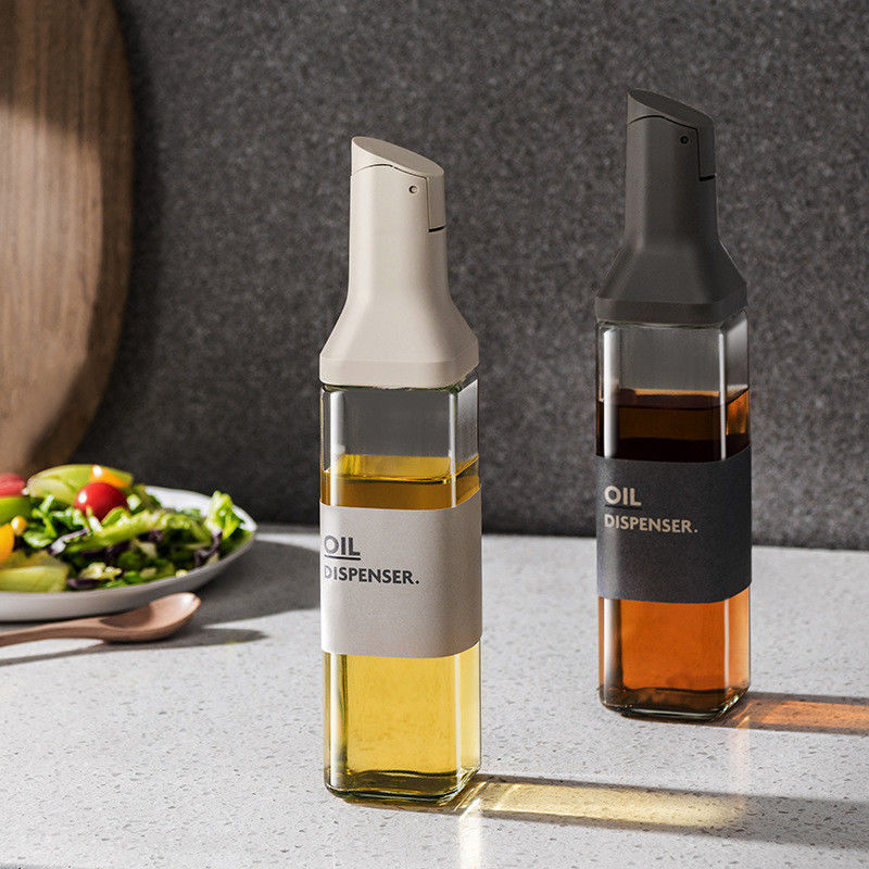 500 ml große Glasölkrug mit modernem undichtem Design und Sauce Boat Pourer