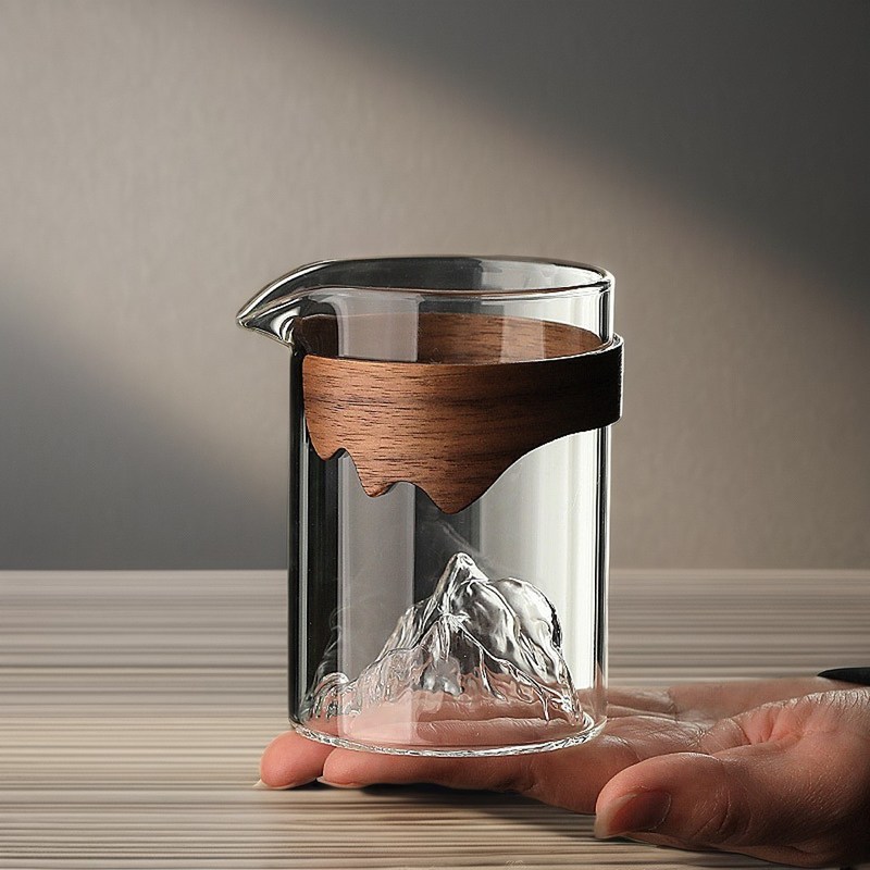 240 ml umweltfreundliche Glas-Tee-Tasse handgefertigt Transparent für Hotel -Wasser Milch Kaffee