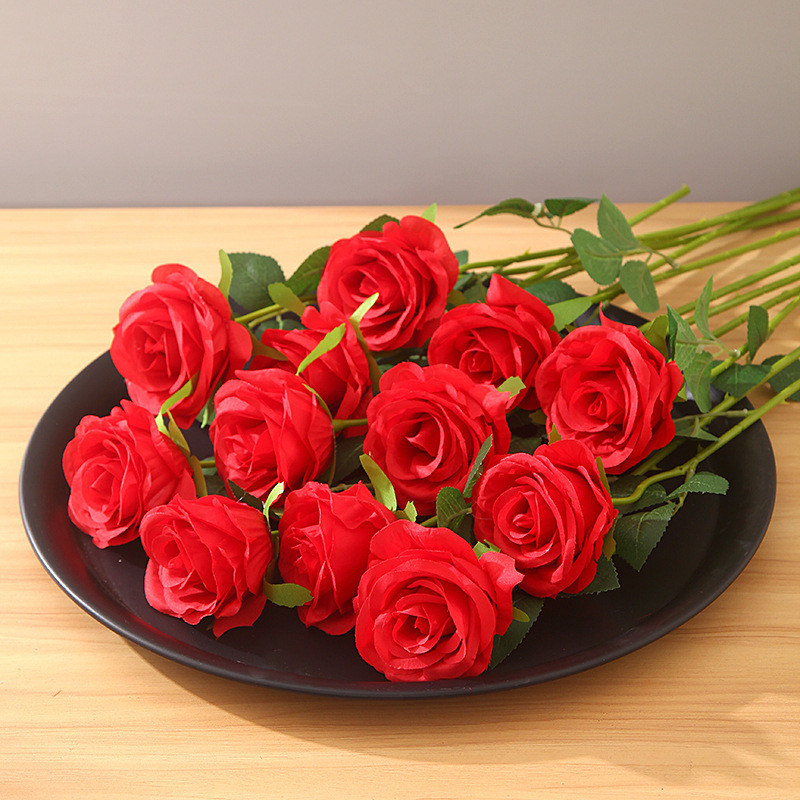 Gelegenheit Handgefertigte 3D Seiden künstliche Blumen und Blätter für die Hochzeitstischdekoration