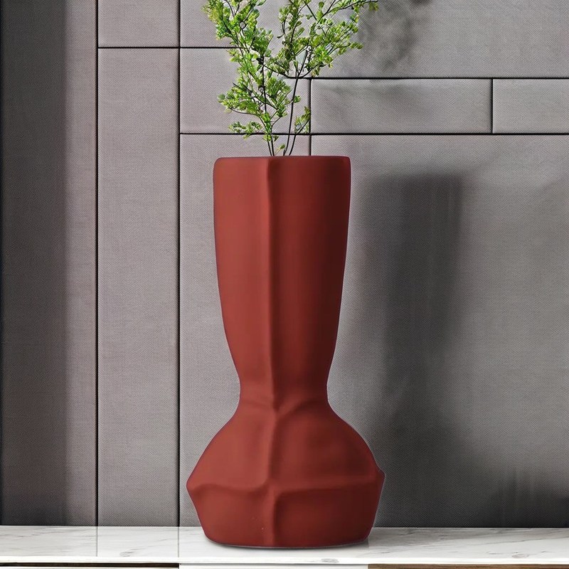 Matte Glasur Handgefertigte antike Keramik Vase ideal für Hochzeiten Gärten und Wohnzimmer Dekor