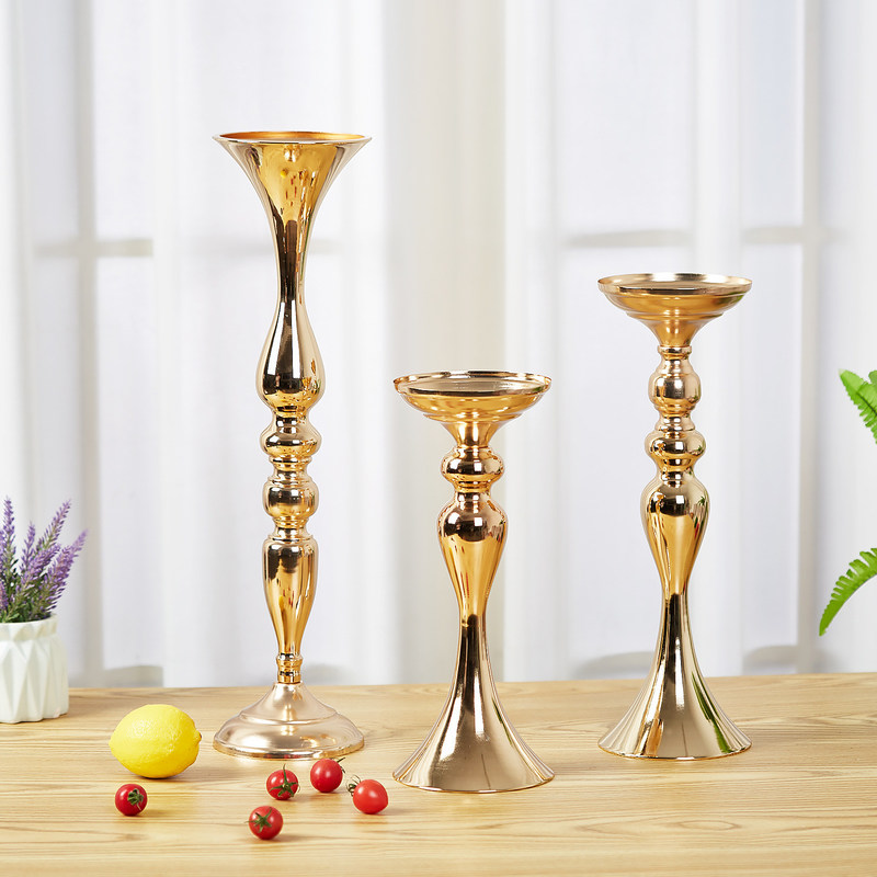 Fancy Vintage Gold Metall Meerjungfrau Kerzenhalter für Hochzeitsfeier Versorgung Home Decor
