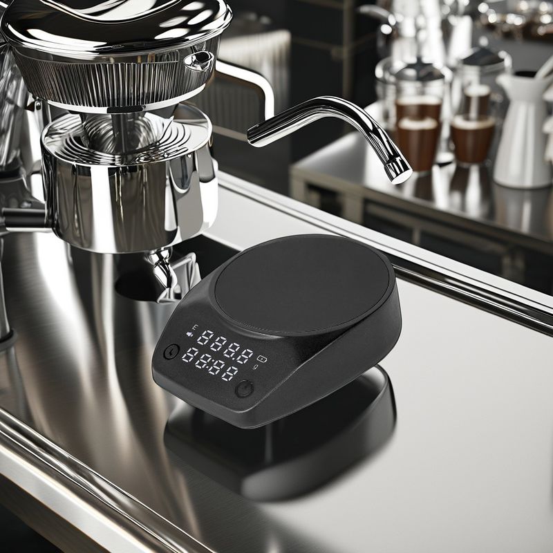Kaffee-Milch-Schaum-Schaummischer Typ-C Espresso-Skala mit Digital-Timer ABS-Schale