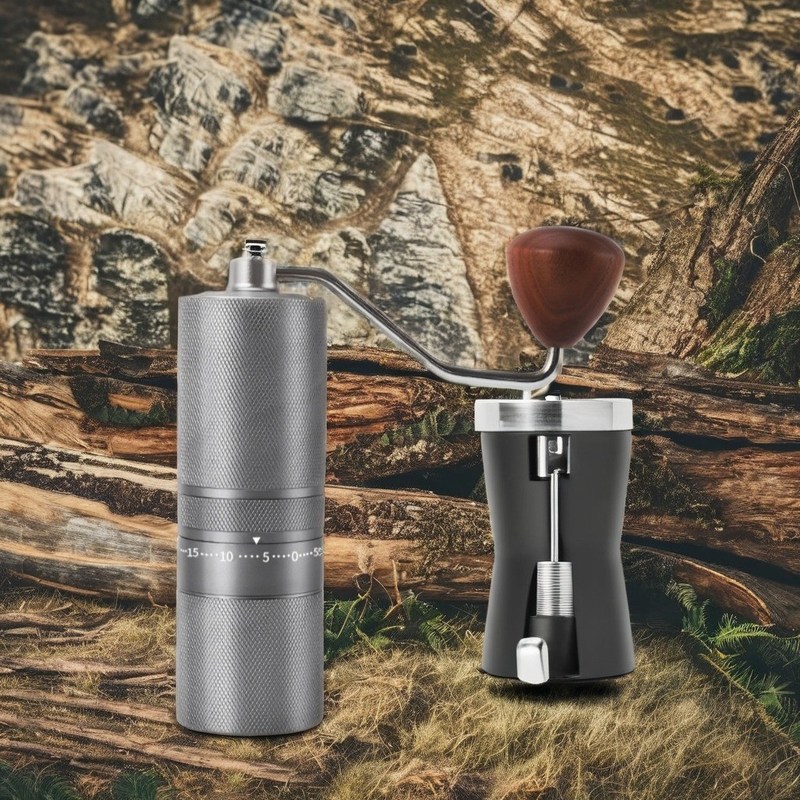 25g Kapazität Portable Espresso Grinder C2 Holzgriff Küchenutensilien Set mit Geschenkbox Verpackung