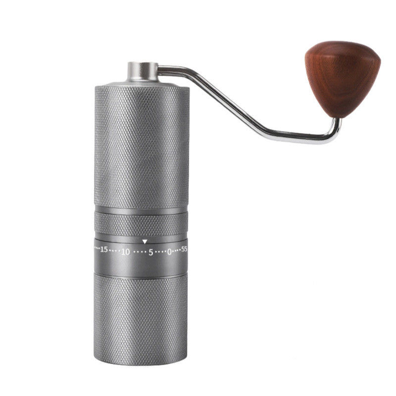 Edelstahl Holzgriff Handbuch Espresso-Schleifmaschine Al-Legierung C2 für Kaffee-Tee Werkzeuge