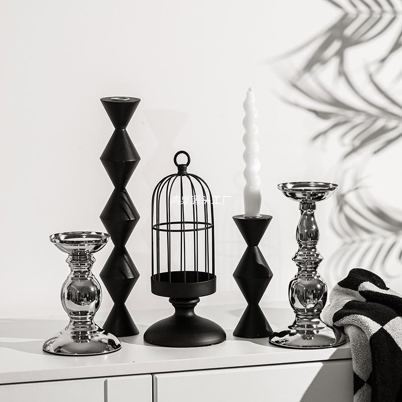 Home Dinner Tisch Dekoration Vintage Metallkerzenhalter mit individuellen Größen