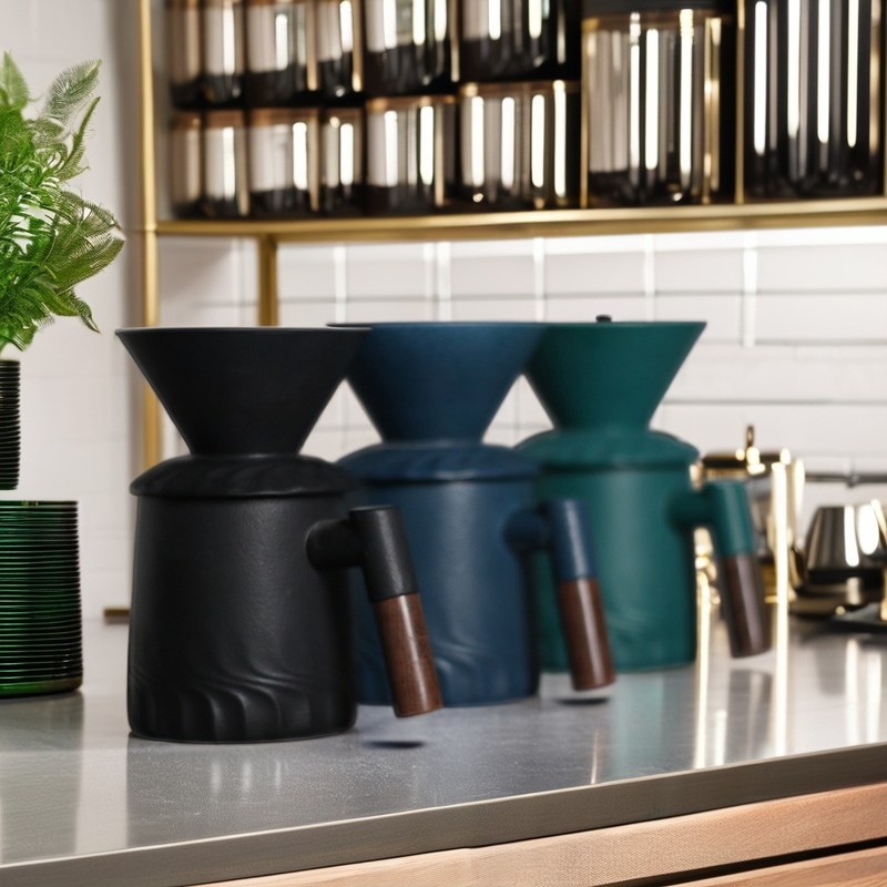 Klassischer Porzellan-Keramikaffeedropper für zeitloses Brauen und manuelles Gießen