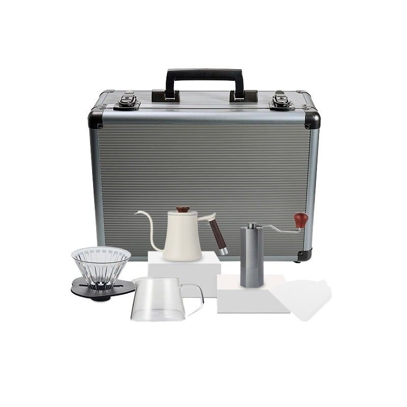 600 ml Kapazität Keramik-Porzellan-Kaffee-Tasse Set Sechsstück-Kit mit Filter-Tasse Skala