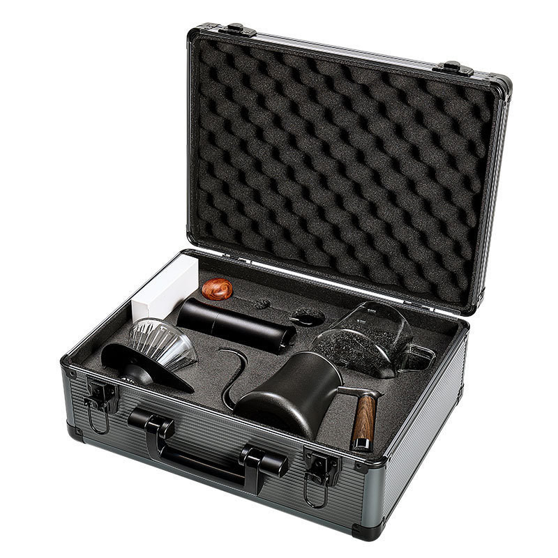 All in 1 Barista-Kit Gänsehalskessel für Outdoor-Reisen Camping Kaffee übersetzen Set