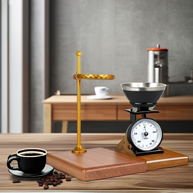 Kaffee-Tropfen-Stand aus massivem Holz und Aluminiumlegierung