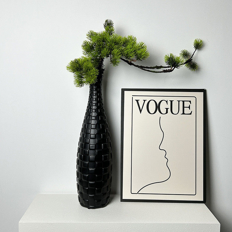 Moderne hohe weiße Capiz Schal Vase exquisite Perlenmutter Dekor für Innenarchitektur