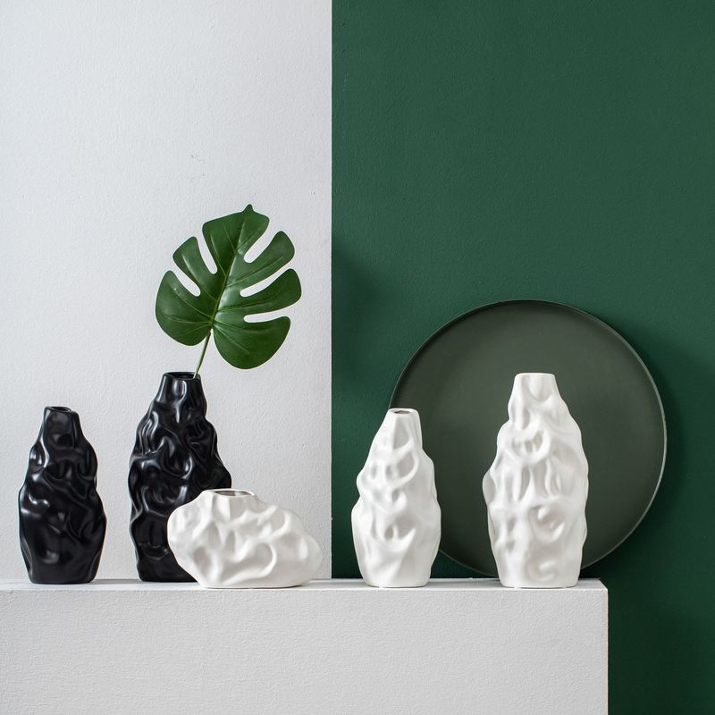 Unterglaserte moderne, kundenspezifische, silberplattierte Porzellan-Blumenvase für Hochzeitstisch oder -topf