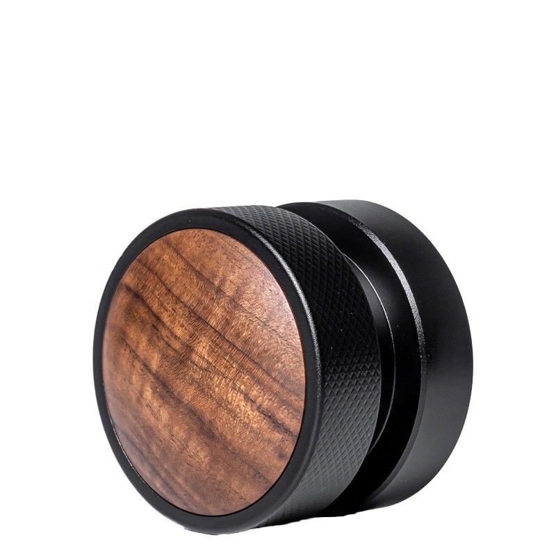 Anpassen des Logos Akzeptabel Walnussholz und Edelstahl Espresso Tamper Set 58mm Größe