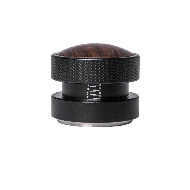 51mm 53mm 58.35mm Espresso Tamper Walnuss Holzkappe Edelstahl Basis Metall Material