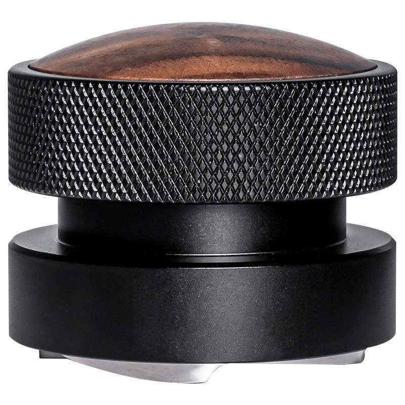 Edelstahl Kaffeebohnen Tamper 51mm 53mm 58.35mm Walnussholzkappe für Espresso