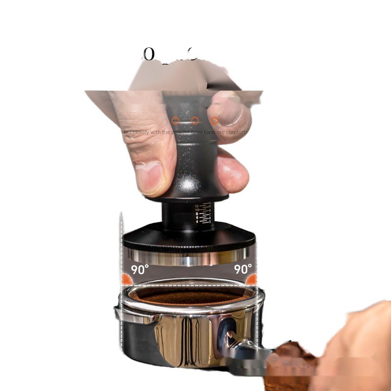 Home Espresso Einstellbare Tiefe Edelstahl Ripple Base Kaffeetäuscher mit Massivholzgriff 51/53/58mm Set