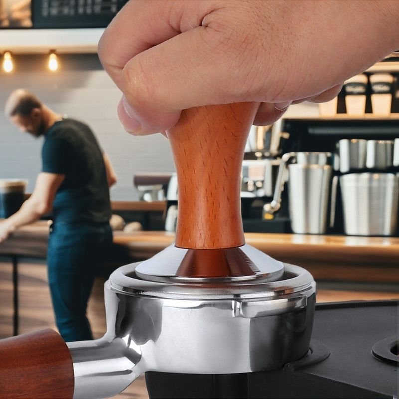 Gusseisen Portable Edelstahl Kaffeemacher 51mm 53mm 58mm Größen für Barista Küche Espresso-Distributoren