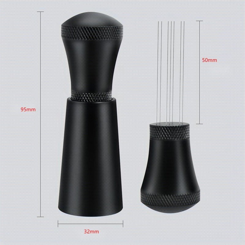 Kaffeepulvermischgerät aus Edelstahl Keramik-Espresso-Nadel-Dispenser mit Ständer