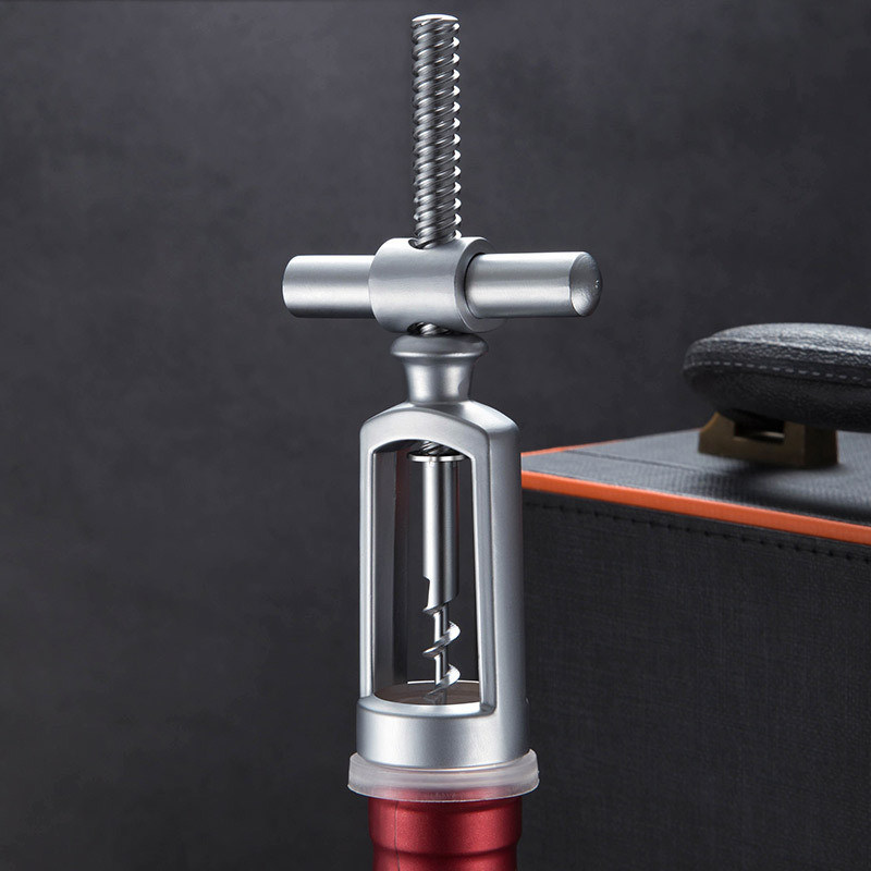 Multifunktionelle Edelstahl-Weinöffner mit Zinklegierung Laserdruckbares Geschenk