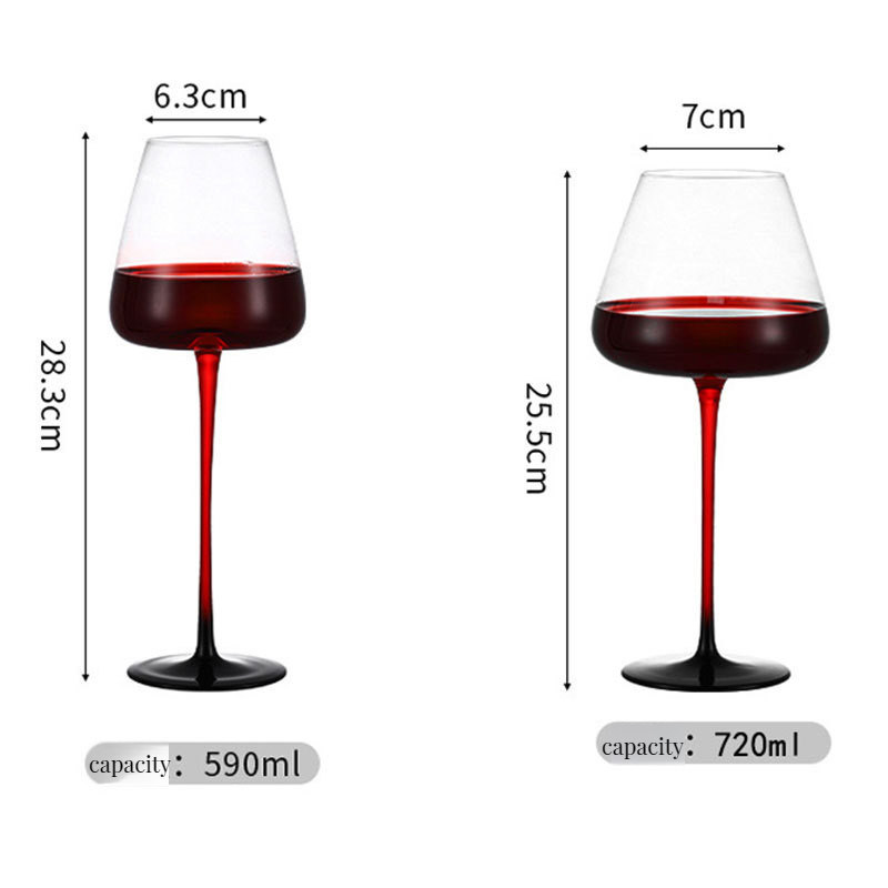 Glasbecher Trinklicht Luxus Vintage Rotstock Burgunder Becher für Hochzeitsgäste Geschenke