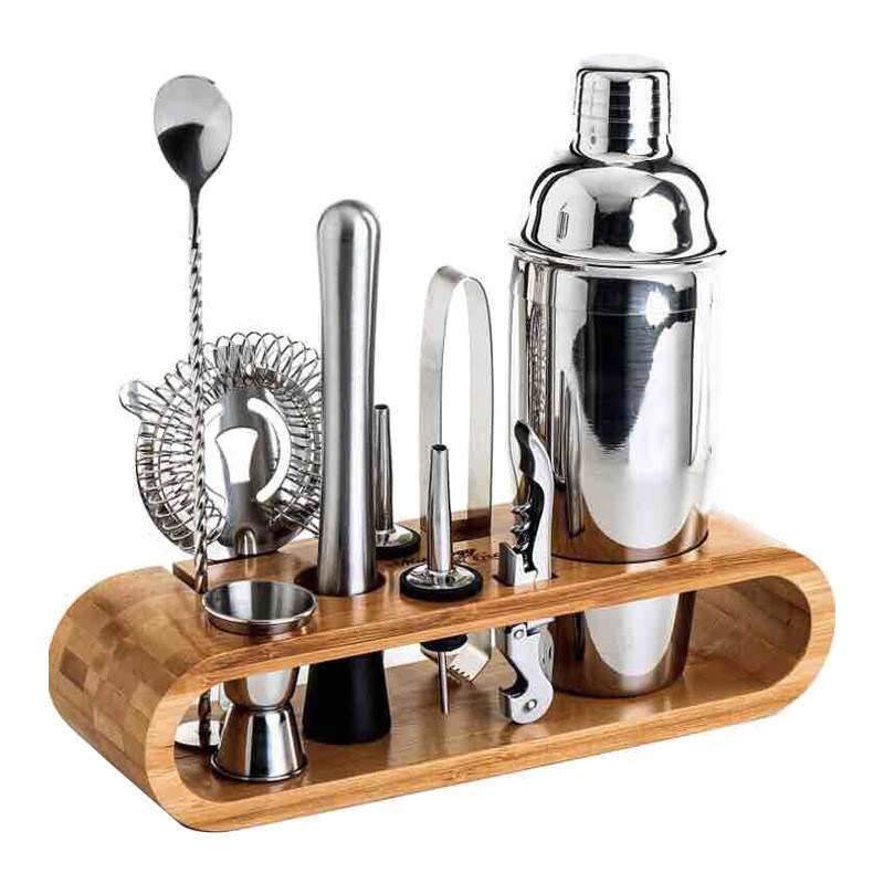 Professionelle Barkeeper Spülmaschine Trinklöffel Messen Jigger Bambus Margarita Mixer