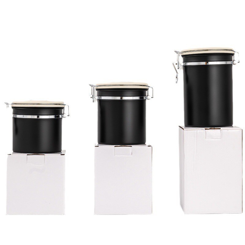 Verpackung für die Speicherung von Lebensmitteln Moderne 304 Edelstahl Kaffeekanne mit atmungsaktiver Aufbewahrung